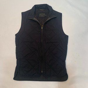 J. Crew Quilted Black Vest